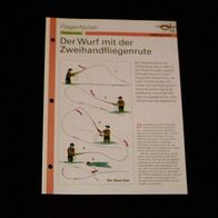 Der Wurf mit der Zweihandfliegenrute - Infokarte über