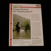 Fliegenfischen: Der Überkopfwurf - Infokarte über