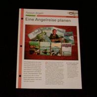 Eine Angelreise planen - Infokarte über