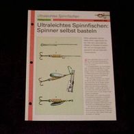 Ultraleichtes Spinnfischen: Spinner selbst basteln - Infokarte über