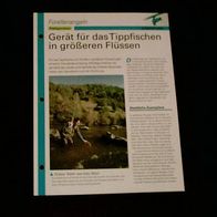 Gerät für das Tippfischen in größeren Flüssen - Infokarte über