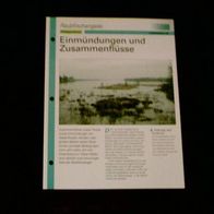 Einmündungen und Zusammenflüsse - Infokarte über