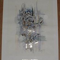 Kunstdruck Thomas Weisenberger Travers Flute Traversflute TraversFlute 1989