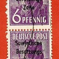 Sowjet. Besatzungszone senkrechtes Paar Mi.183 gest.(34)