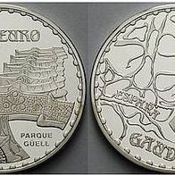 Spanien 10 Euro 2002 Antoni Gaudi 150. Geburtstag, Park Güell
