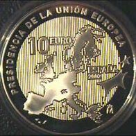 Spanien Silber 10 Euro 2002 Spanische Präsidentschaft im Europäischen Rat