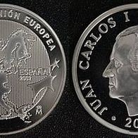 Spanien, 10 Euro 2002 Ratspräsidentschaft Karte der EU PP/ Proof
