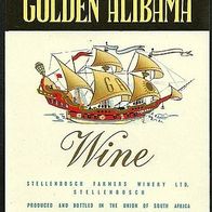 ALT ! Weinetikett "Golden Alibama" Stellenbosch Farmers Winery Ltd. Südafrika