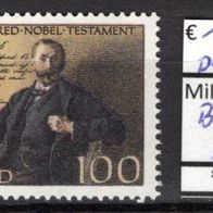 BRD / Bund 1995 100 Jahre Alfred-Nobel-Testament MiNr. 1828 postfrisch