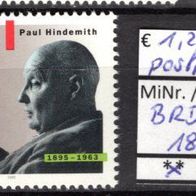 BRD / Bund 1995 100. Geburtstag von Paul Hindemith MiNr. 1827 postfrisch