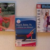 3 DVD - Starker Rücken / Bauch, Beine, Po / Pilates