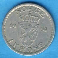 Norwegen 1 Krone 1954
