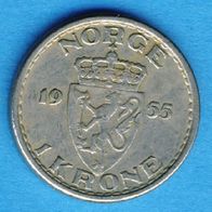 Norwegen 1 Krone 1955