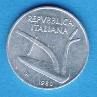 Italien 10 Lire 1980