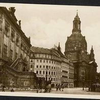 Dresden - Neumarkt mit Johanneum + Frauenkirche gel.1932 (806)