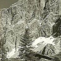 A 8972 Ramsau Türlwandhütte mit Dachstein um 1964