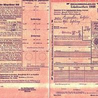 Uralte Lohnsteuerkarte vom 10.10.1940