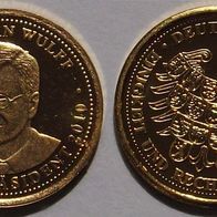 Münze / Medaille : Christian Wulff Gold
