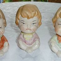 3 niedliche Figuren Kinder aus Keramik