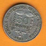 Westafrikanische Staaten Etats de I Afrrique de I Quest 50 Francs 1982