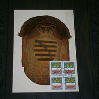 DDR, Stadtwappen auf Postmuseumskarte