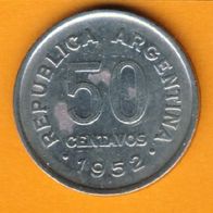 Argentinien 50 Centavo 1952