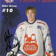 Mike Green - Ice Tigers Nürnberg 04/05 - Hannover Scorpions, Wolfsburg, NHL