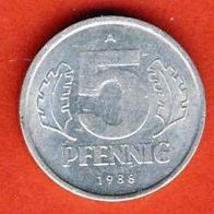 DDR 5 Pfennig. 1988.A.
