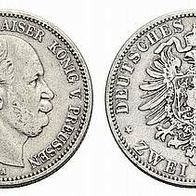 Preußen 2 Mark 1877 A, Kaiser Wilhelm I. (1861-1888)