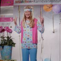 Mädchen Kostüm Hippie komplett Gr. S 4 - 6 Jahre neu original verpackt