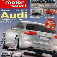 Auto Motor und Sport 603, Audi Coupe, Jaguar, Cayenne, Formel 1, Smart