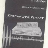 Bedienugsanleitung für Slimline DVD Player 1510