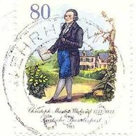 012 Deutsche Bundespost, Wert 80 - Christoph Martin Wieland 1733-1813