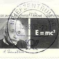 048 Deutschland, Wert 55 - 100 Jahre Relativität - A. Einstein - Atome-Quanten
