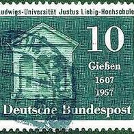 106 Deutsche Bundespost, Wert 10 - Ludwigs-Universität - Justus Liebig-Hochschule
