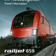 Reisebegleiter Reiseplan ÖBB RJ 659 Wien - Graz 2012 railjet Samariterbund Bahn