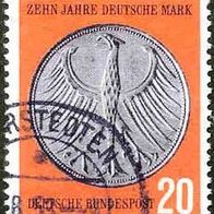 137 Deutsche Bundespost, Wert 20 - Zehn Jahre Deutsche Mark
