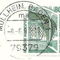 177 Deutsche Bundespost, Wert 80 - Zeche Zollern II Dortmund