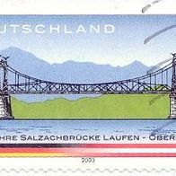 195 Deutschland, Wert 55 - 100 Jahre Salzachbrücke Laufen-Oberndorf