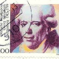 196 Deutsche Bundespost, Wert 100 - Georg Christoph Lichtenberg