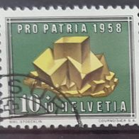 Schweiz gestempelt Michel Nr. 658 Pro Patria 1958