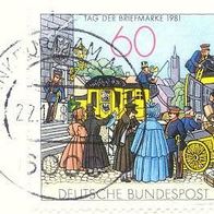 205 Deutsche Bundespost, Wert 60 - Tag der Briefmarke 1981
