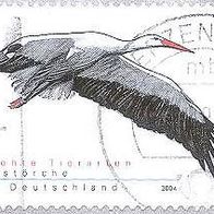 259 Deutschland, Wert 55 - Bedrohte Tierarten - - Weißstörche
