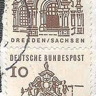 299 Deutsche Bundespost, Wert 10 - Dresden/ Sachsen