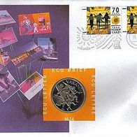 Numisbrief Niederlande 1996 Nr. 14 "URLAUB"