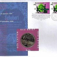 Numisbrief Niederlande 1997 Nr. 24 "SCHUBERT"