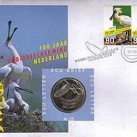 Numisbrief Niederlande 1999 Nr. 35 "100 Jahre Vogelschutz Niederlande"