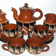 Keramik Bulgarien - Service mit 4 Tassen