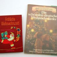 2 Bücher Die schönsten deutschen Weihnachtslieder & Fröhliche Weihnachtszeit Heitere