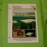 Die Großen Seen und ihre Tierwelt - Informationskarte über